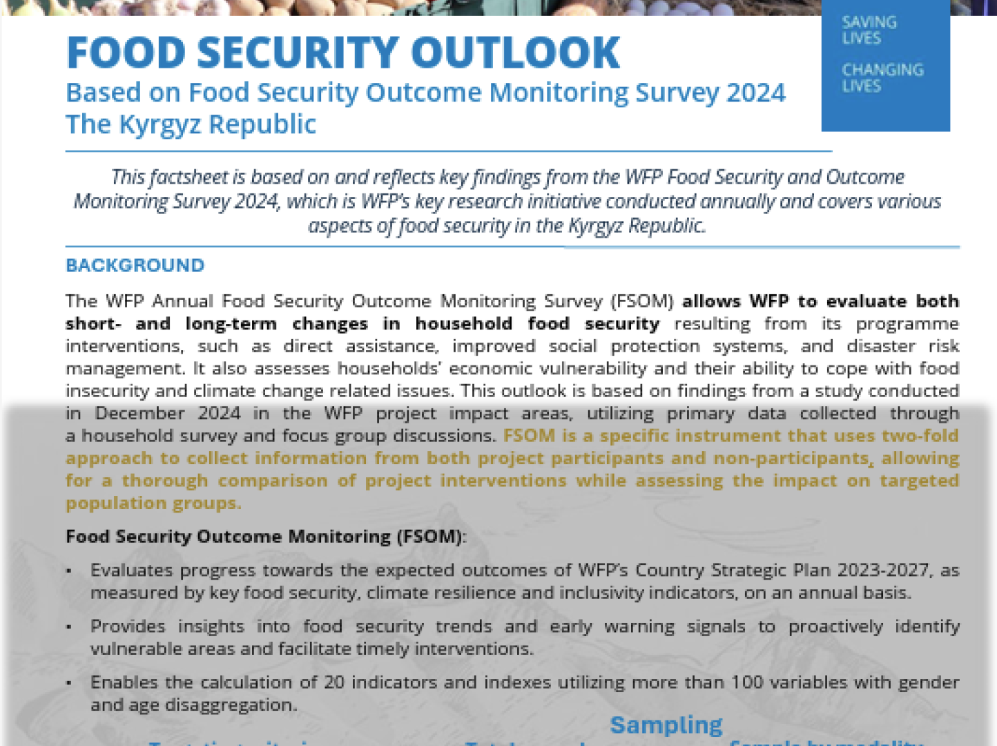 Food Security Outlook