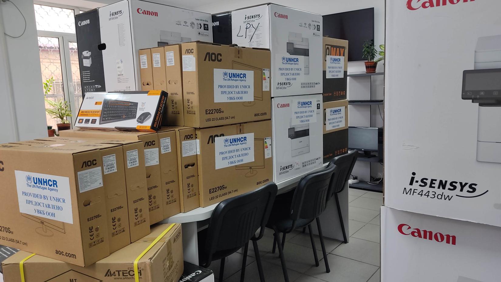 UNHCR handed over computer and office equipment in the amount of KGS 1,560,832 to the Migration Department of the Ministry of Labor, Social Security and Migration of the Kyrgyz Republic