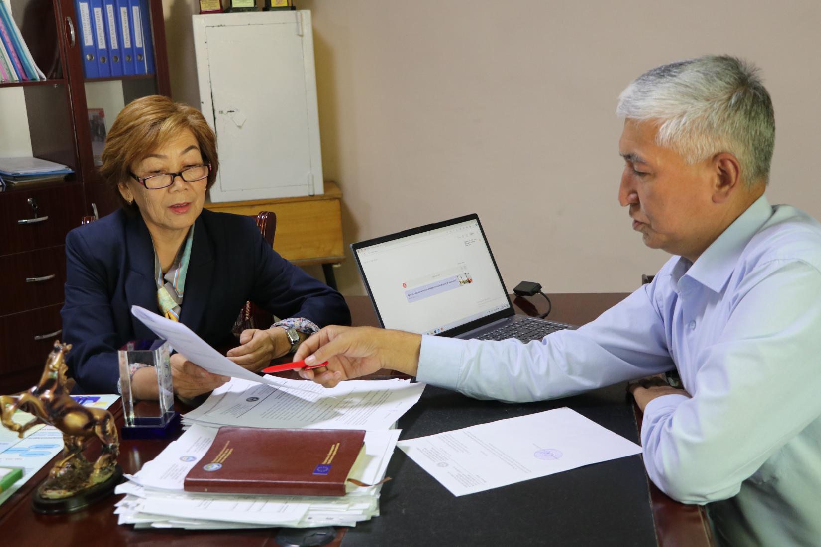 Jenish Orozbaev, Head of the Kadamjai District Education department.